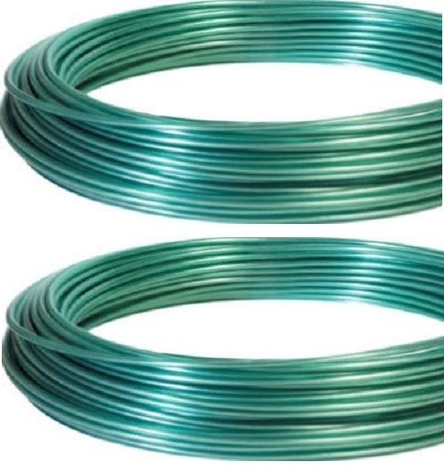 (2) rolls Hillman 122100 Dand-O-Line 100' ft Green Coated Clothesline Wire