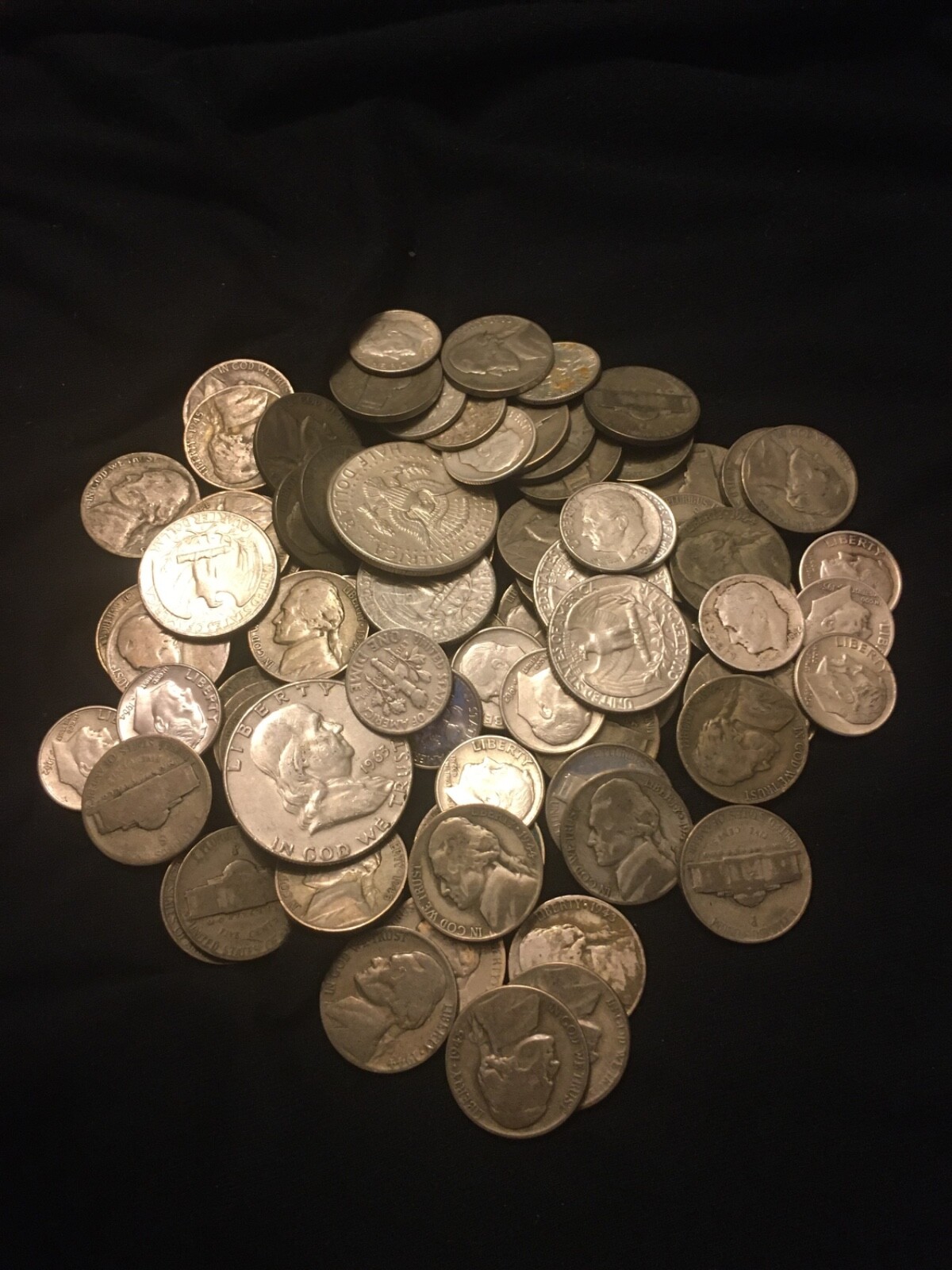 BUY TODAY!! (1) ONE Pound LB U.S. Mixed Silver Coins Lot No Junk Pre-1965 3