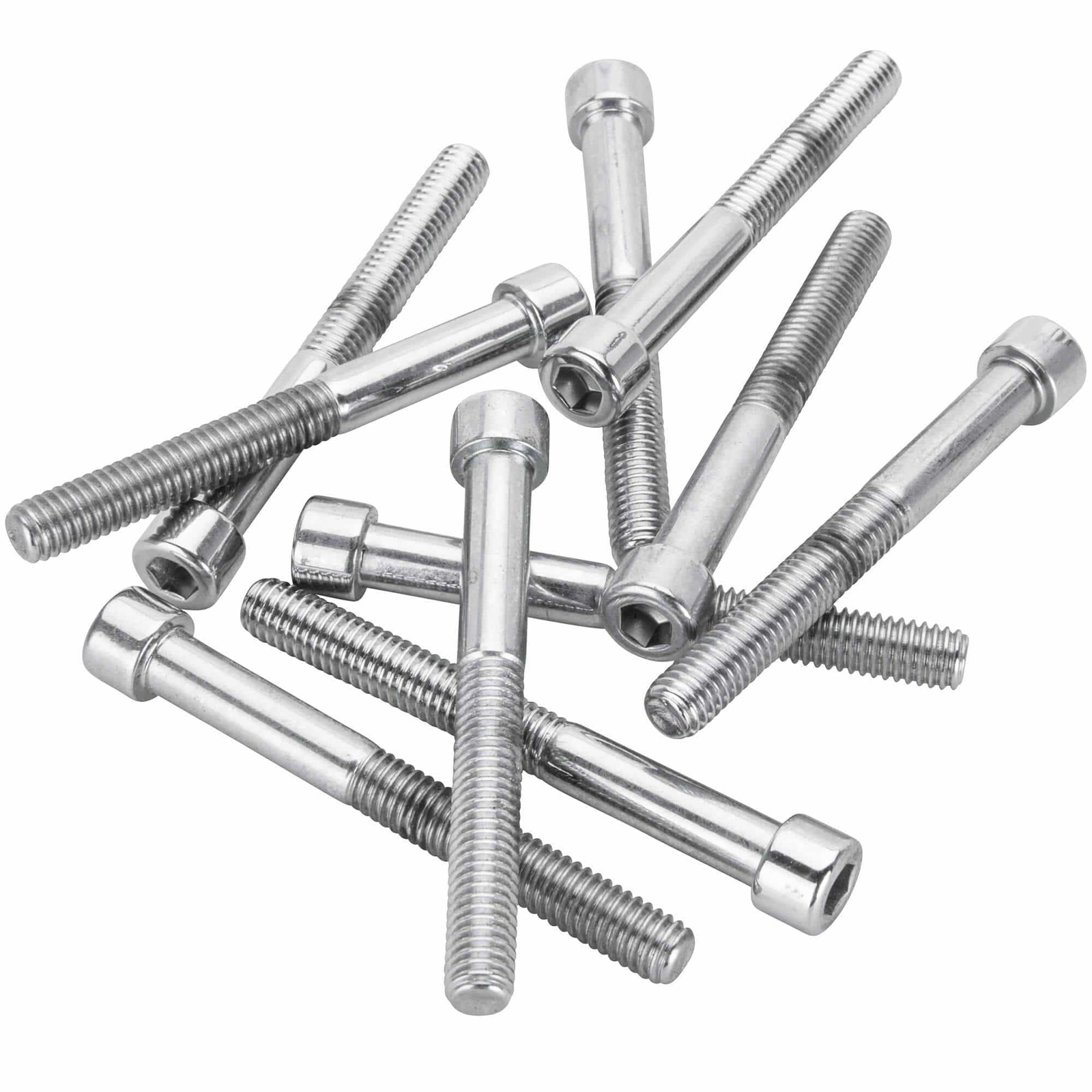 #PSHC-207 1/4-24 x 2-1/4" Polished Chrome Socket Head Allen Bolt - 10 Pack Colon