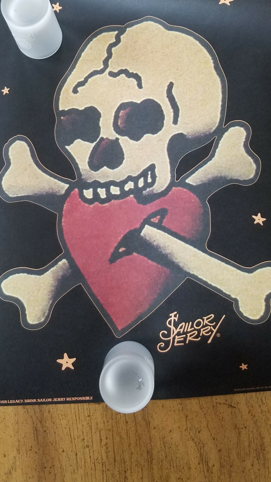Sailor Jerry Limited Addition Poster  11x15" And limited Promotional Canister