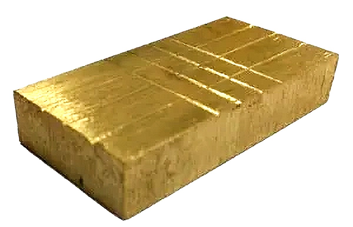 Pin Through Brass Block by Funtime Magic