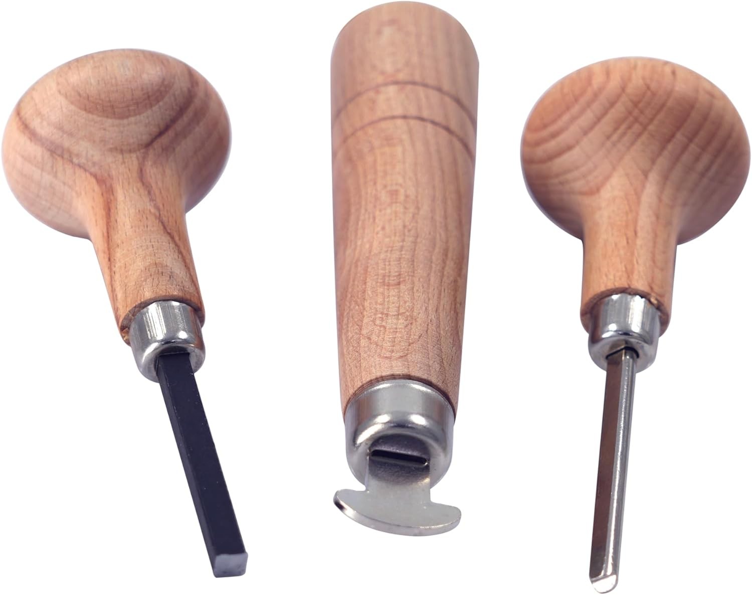 Stone Setting Prong and Bezel Set, Set of 3 Jewelry Tools, Prong Pusher, Wooden