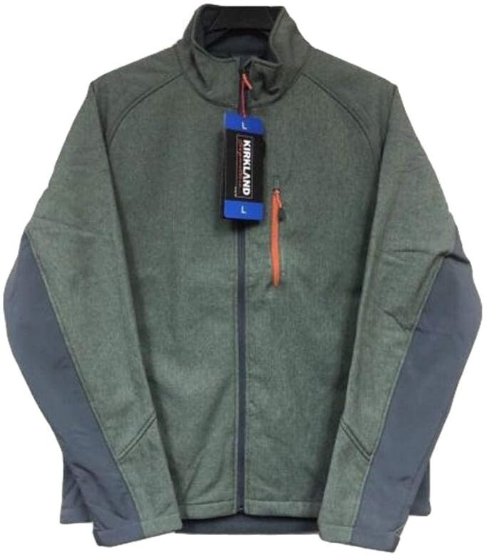 Kirkland Signature Men's Softshell Jacket (Medium, Cypress Heather)