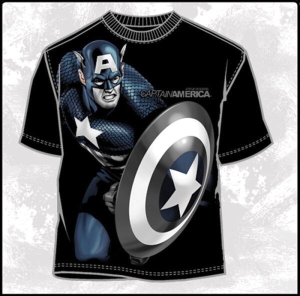 Marvel Comics Steve Rogers Captain America Desaturate T-Shirt Size XL NEW UNWORN