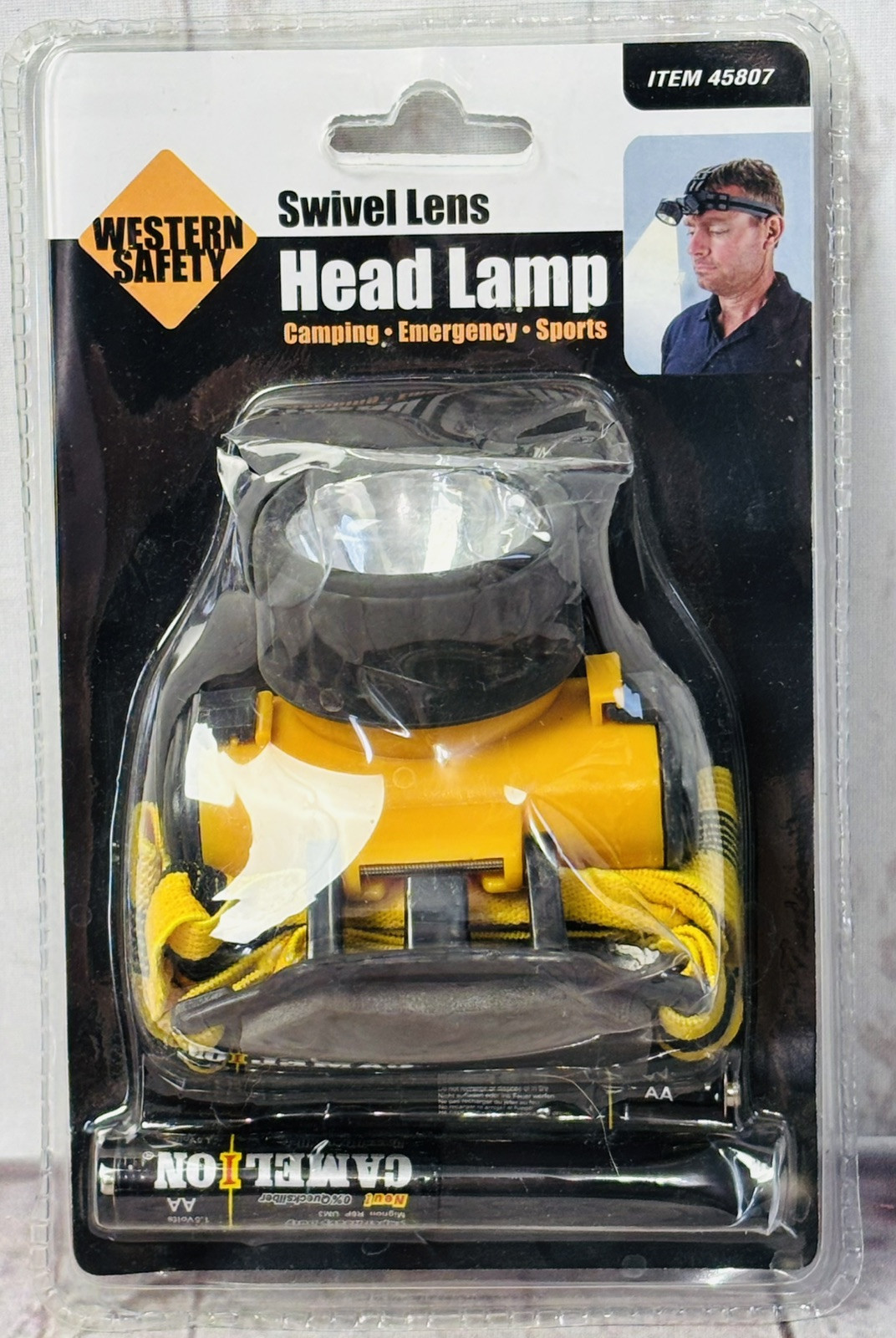 Western Safety Swivel Lens Head Lamp Item #45807 New In Package