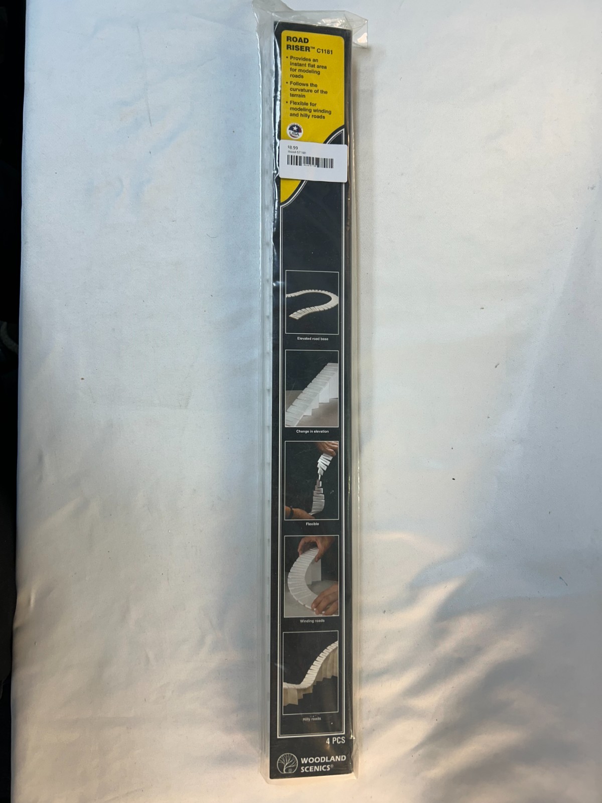 Woodland Scenics C1181 Road Riser 4 Pcs