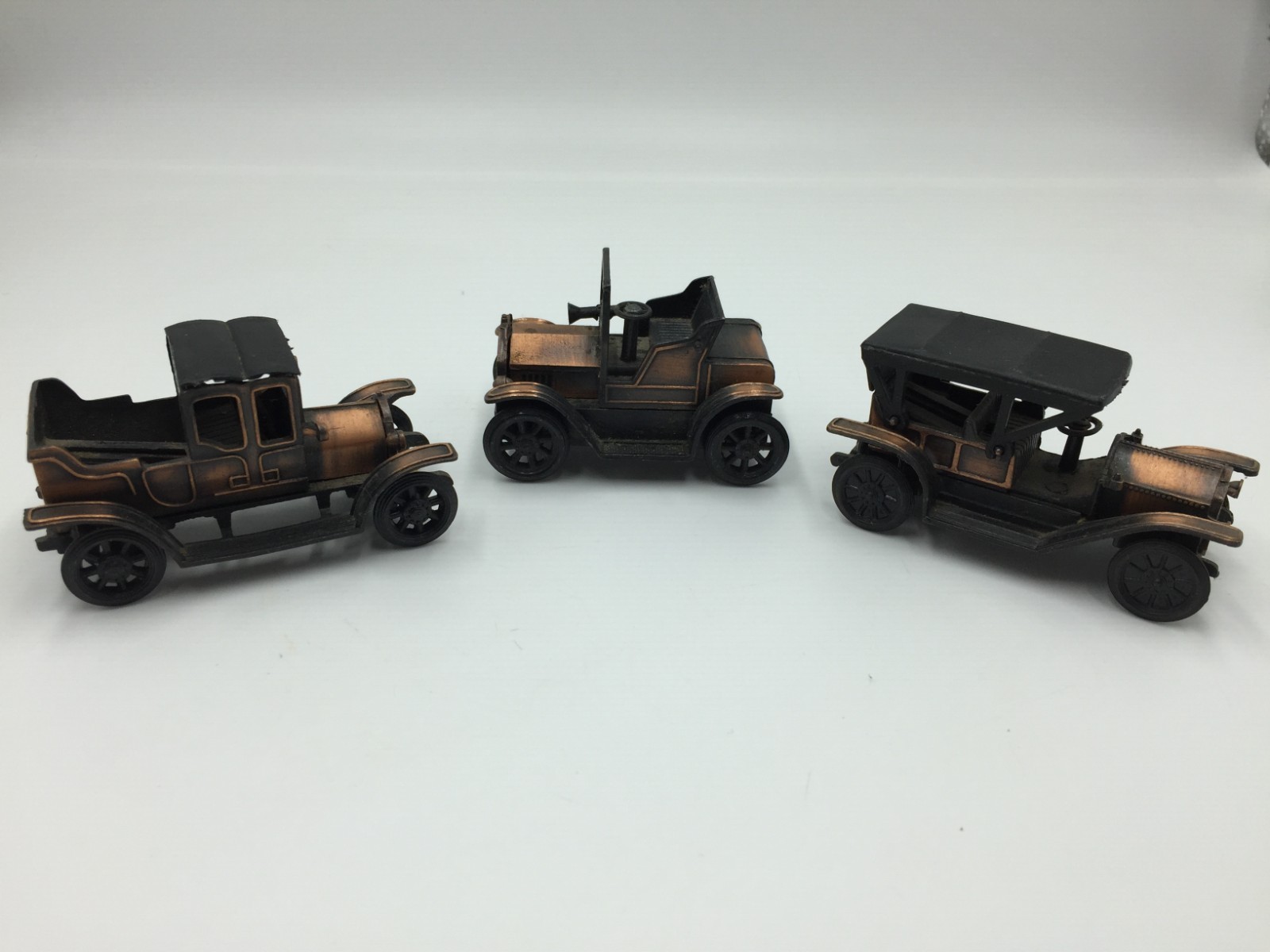 Antique Old Car Pencil Sharpeners,Lot of 3,Simplex,Metal,Truck has a Loose Roof
