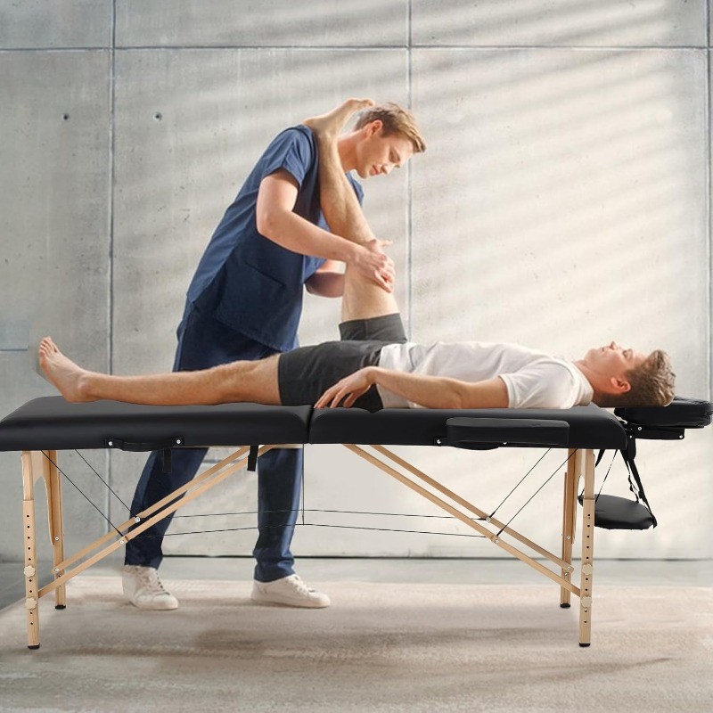 PayLessHere Massage Bed Portable Table24 inch Wide 2 Folding Height Adjustable