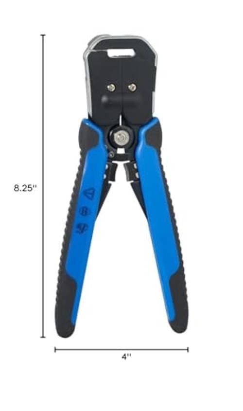 Klein Tools 11061 Self-Adjusting Stripper / Cutter, Heavy Duty, for Blue/Black