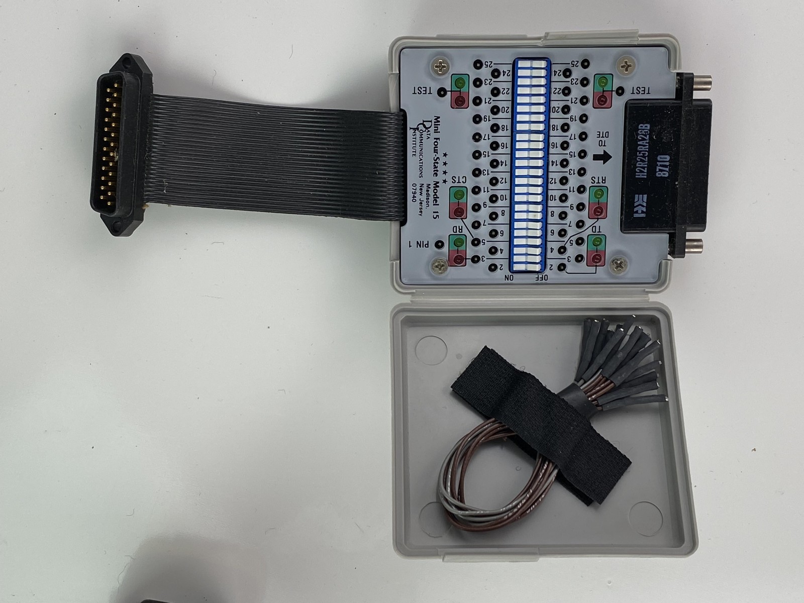 Vintage Dax Mini Four-State Model 15 RS232 DB25 Test Analyzer Made in USA Kit