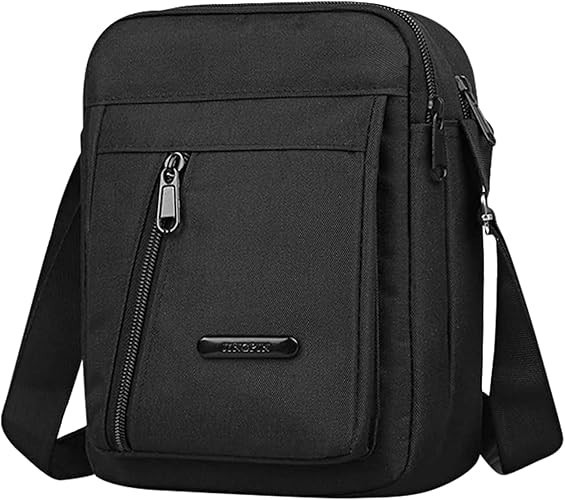 Bolso mensajero hombre compacto cruzado duradero correa ajustable diario viaje