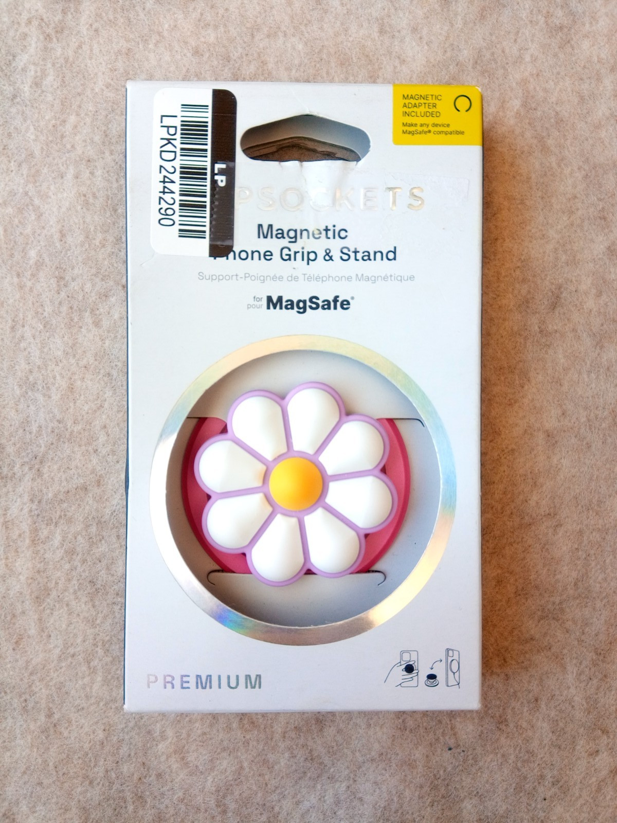 PopSockets Phone Grip with Expanding Kickstand Magnetic Doodle Daisy Boca NEW