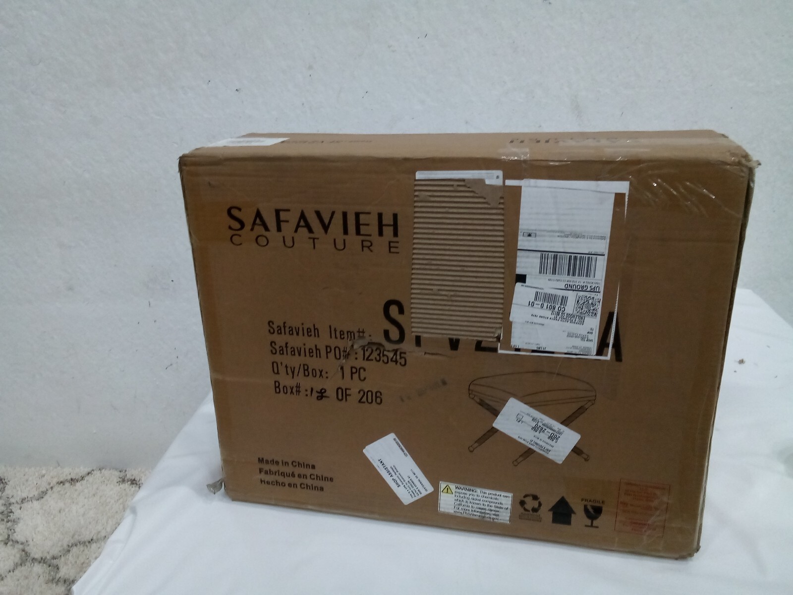 Safavieh Carmelo Hemp Wrapped Ottoman, Reduced Price 2172718922 SFV2122A