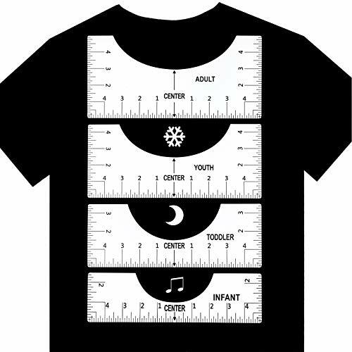 T-Shirt Alignment Ruler, PVC Tshirt Ruler Guide for Vinyl for Making Fashion