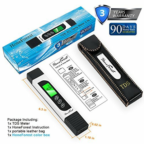 Water Quality Tester,Accurate & Reliable, TDS Meter,EC Meter & Temperature Meter