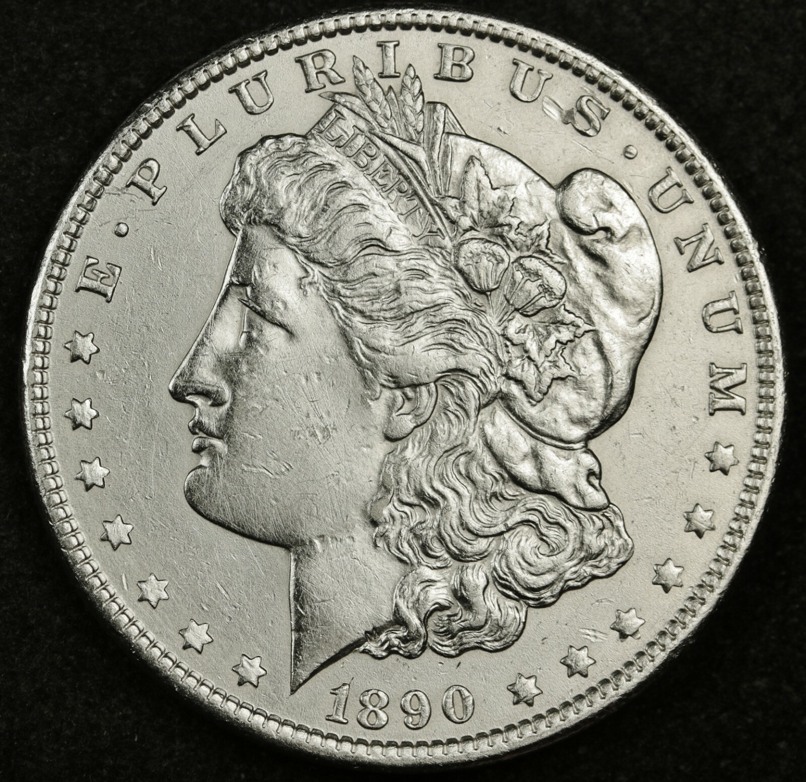 1890 Morgan Silver Dollar.  B.U.  Inventory H.  139904
