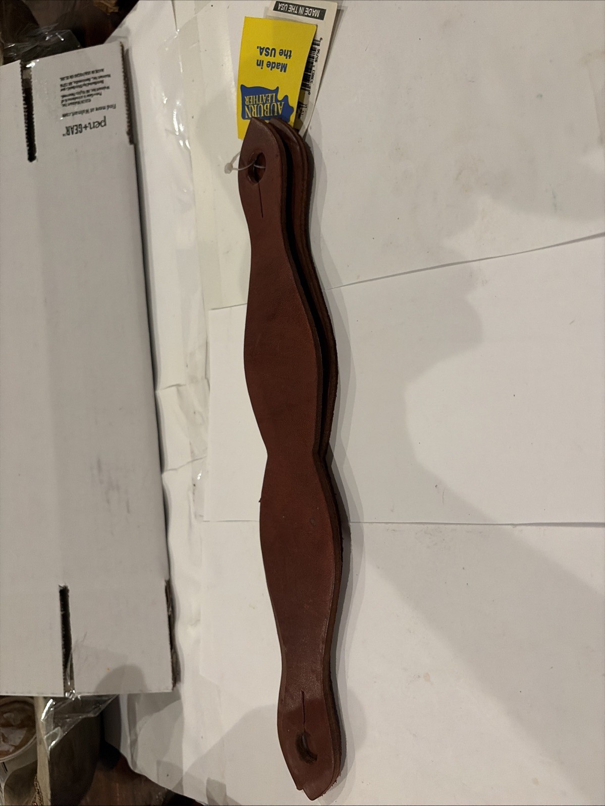 Auburn Leather Slobber Strap Pair