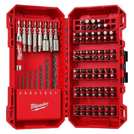 Milwaukee Tool 48-32-1556 95 Piece Drill And Driver Bit Set, 1/4 In Hex Shank