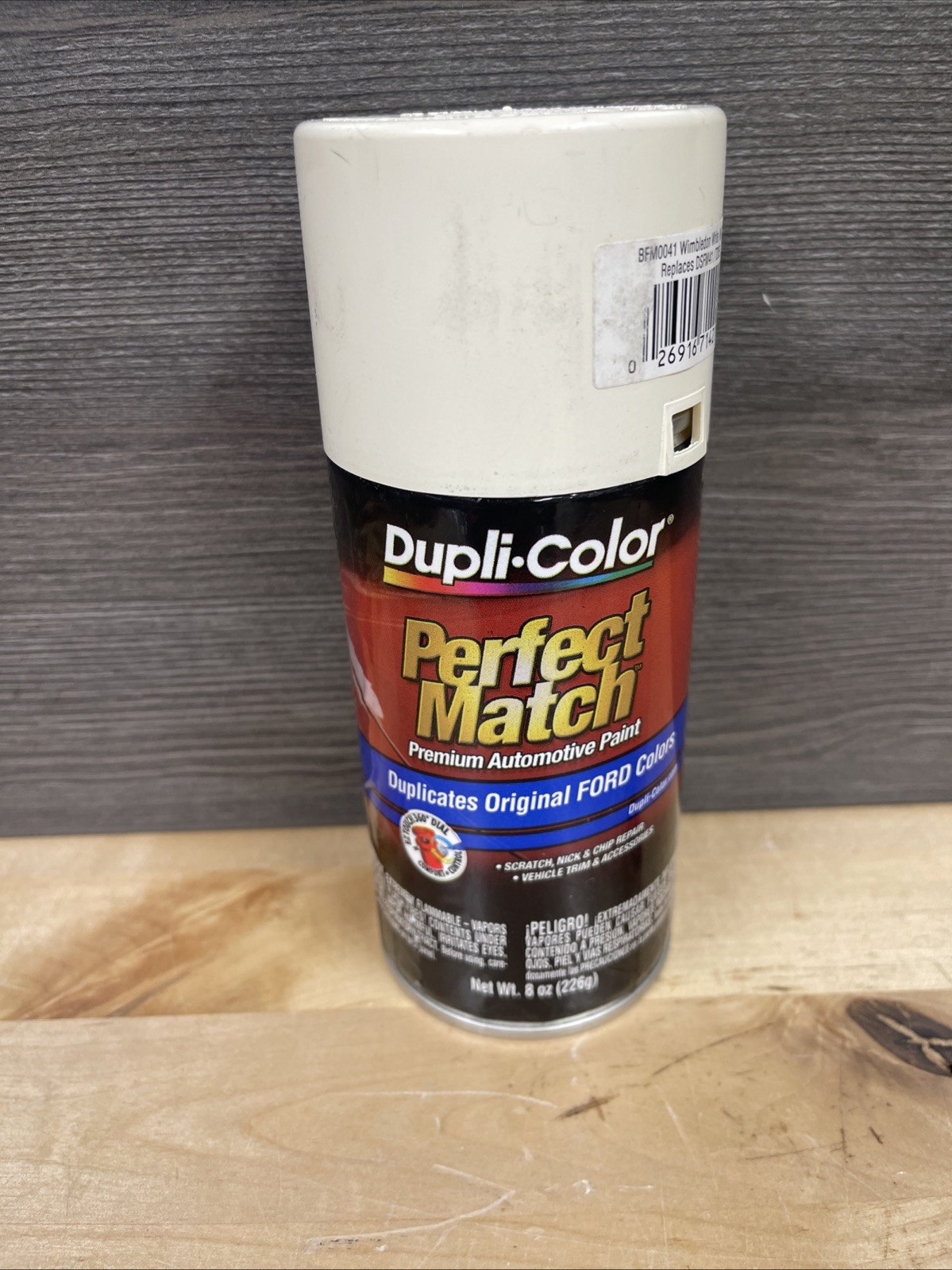 Dupli-Color EBFM00417 Perfect Match Spray Paint Ford Wimbledon White 9A 8 oz New