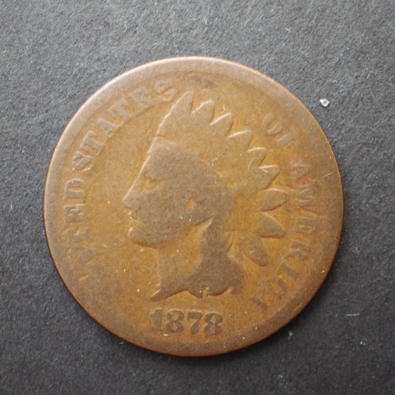 1878 INDIAN HEAD CENT  - FREE SHIPPING! C4578