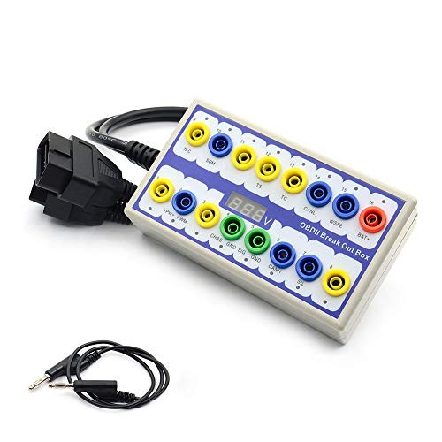 OBD 2 Breakout Box - OBD 2 Protocol Detector Tester Auto Car Tools white