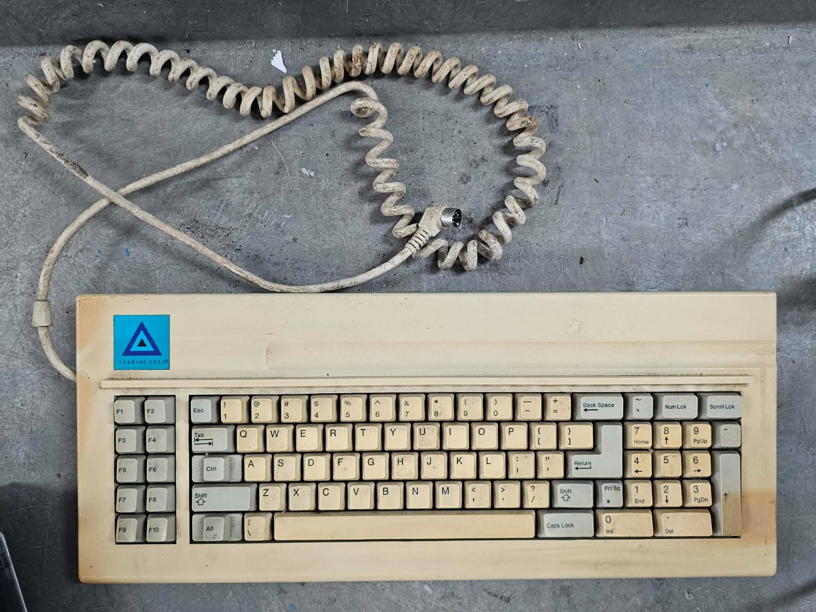 Retro Leading Edge Model DC-2014 Keyboard Vintage PC Clicky Keystroke Sound ALPS