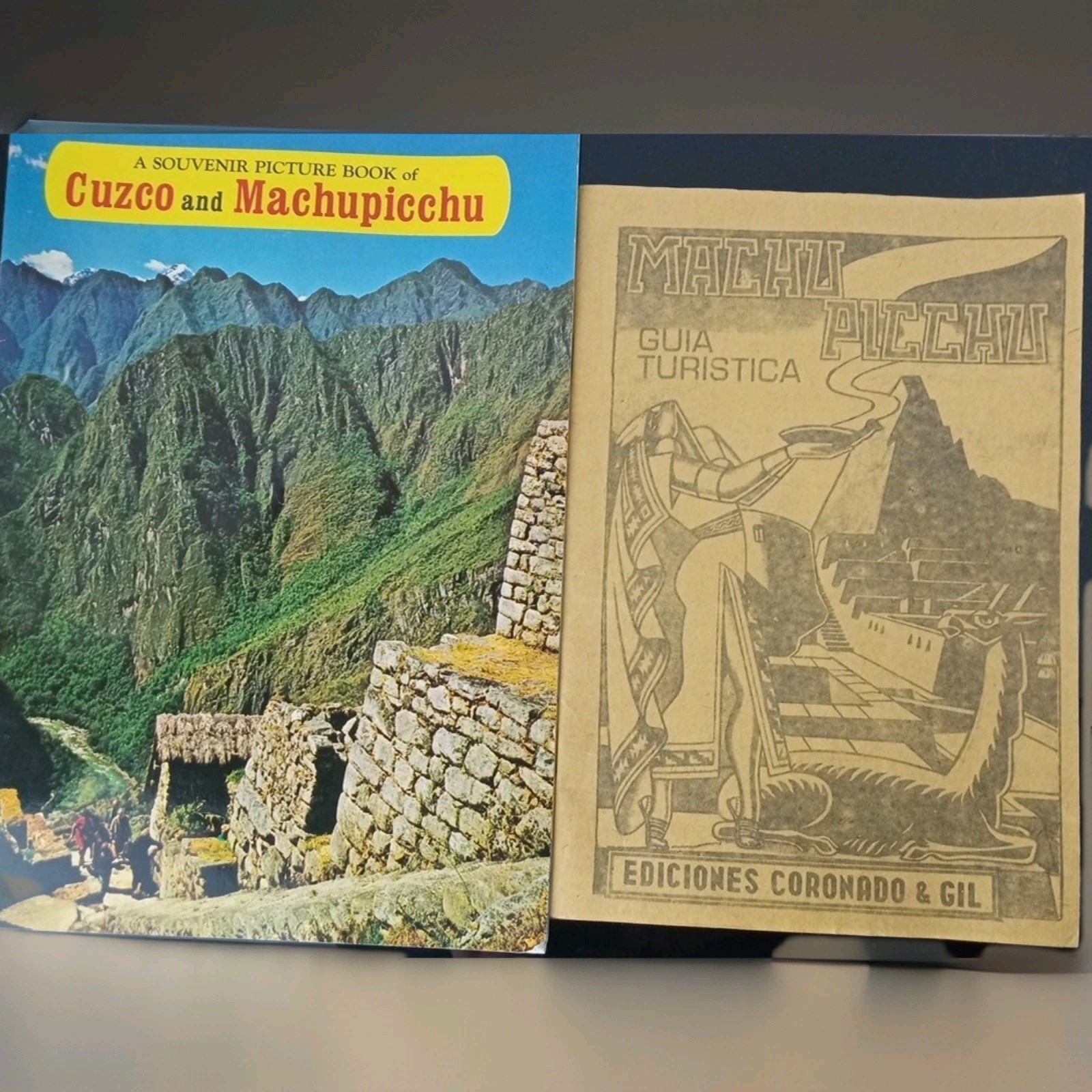 Vtg Machu Picchu Cusco Peru Souvenir Picture Book 1950s Rare Mcm Inca Archeology
