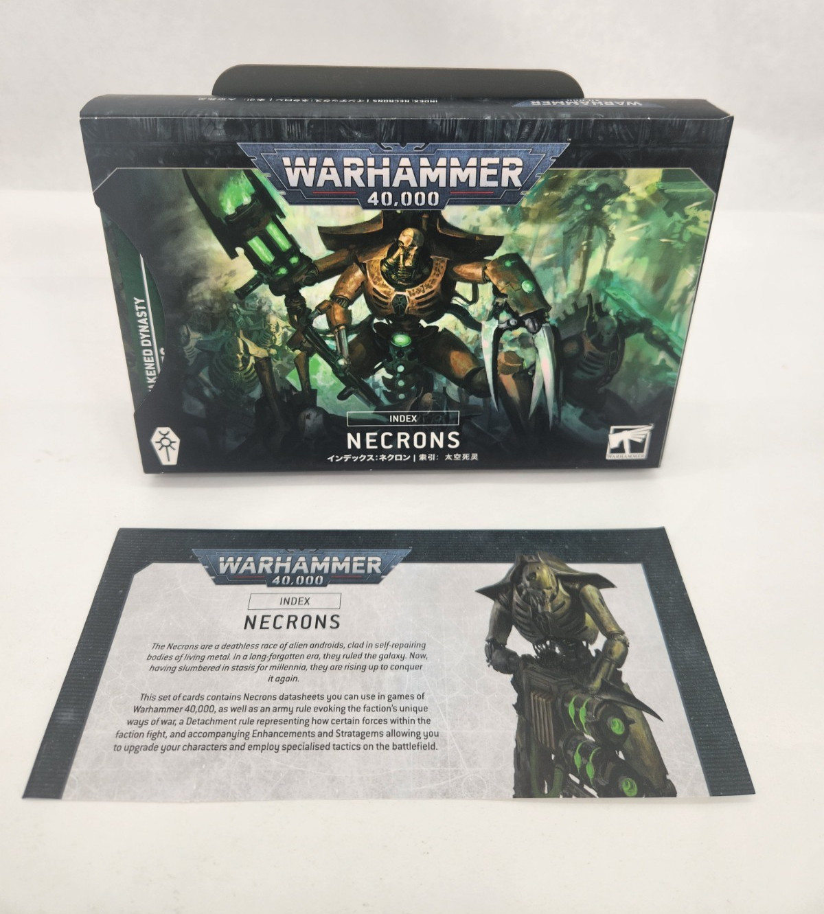 Index Necrons Data Sheet Cards Warhammer 40K 40,000 Games Workshop