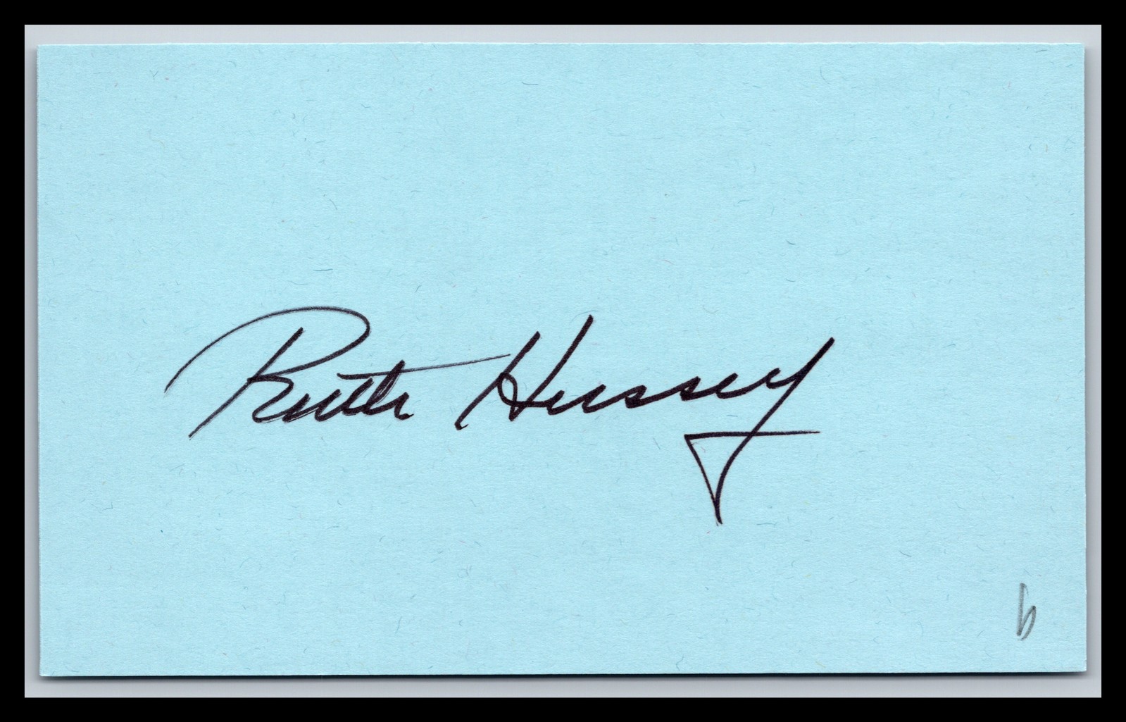 Ruth Hussey - Actress - 3x5 Card - Signed / Autograph (b)