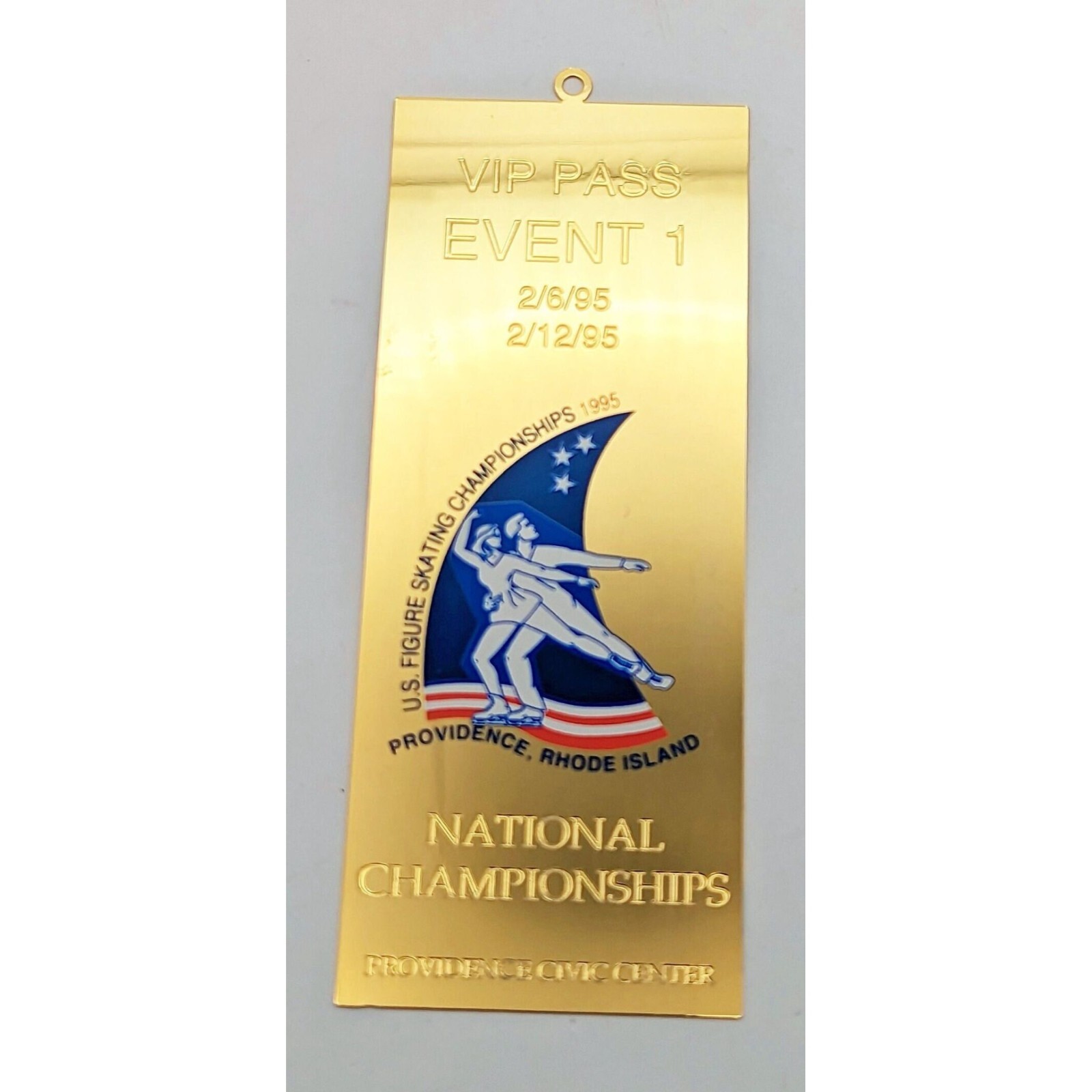 Vintage 1995 US Figure Skating Championships VIP Pass Event 1 National Champions