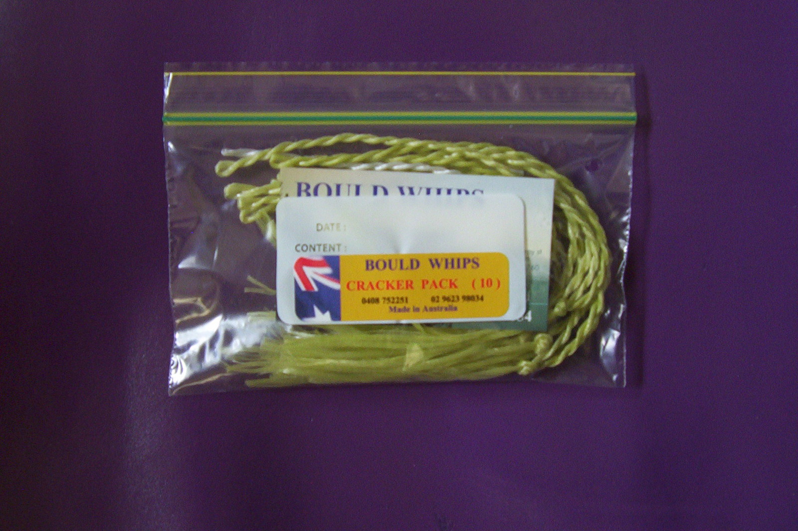 Stock Whip / Bull whip crackers 10 pack