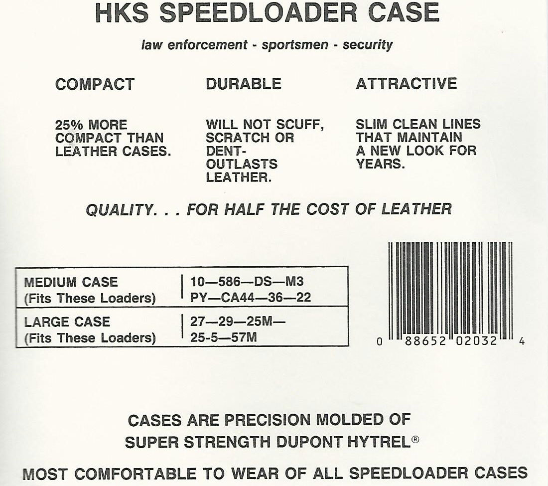 HKS Dupont Hytrel Double Speedloader Case, Large, Basketweave