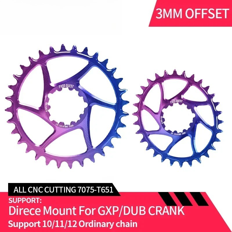 MTB Mountain Bicycle Narrow Wide Round Chainring 3 6mm Offset for 3 Nails X01 X0