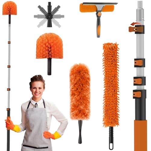 High Ceiling Duster Kits with 3-12FT Adjustable Pole - Includes Extra Long