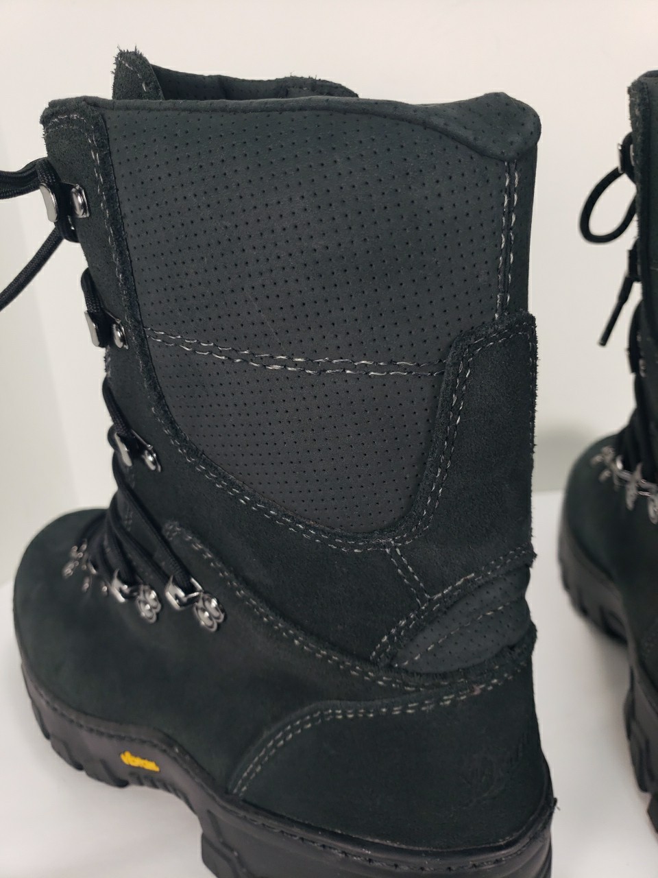 DANNER WILDLAND TACTICAL FIREFIGHTER BLACK LEATHER BOOTS 18050 MEN 11.5 EE MINT