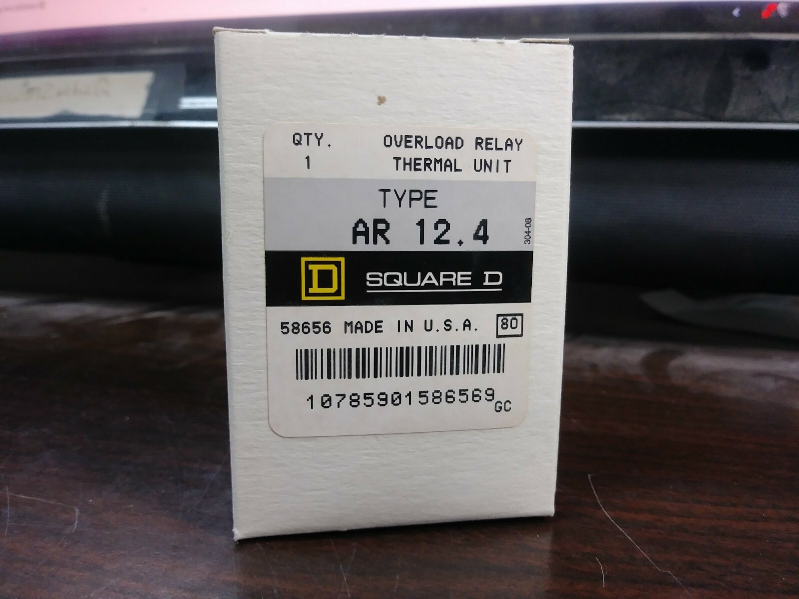 SQUARE D AR 12.4 AR12.4 OVERLOAD RELAY THERMAL UNIT SET OF 3 NEW IN BOX
