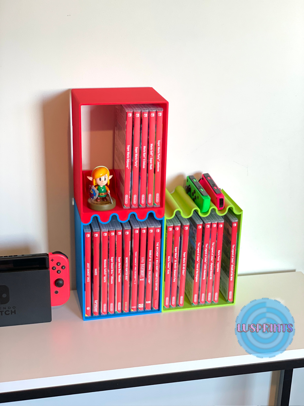 Nintendo Switch Game Shelf 3d printed 3D printed Switch game holder Switch games