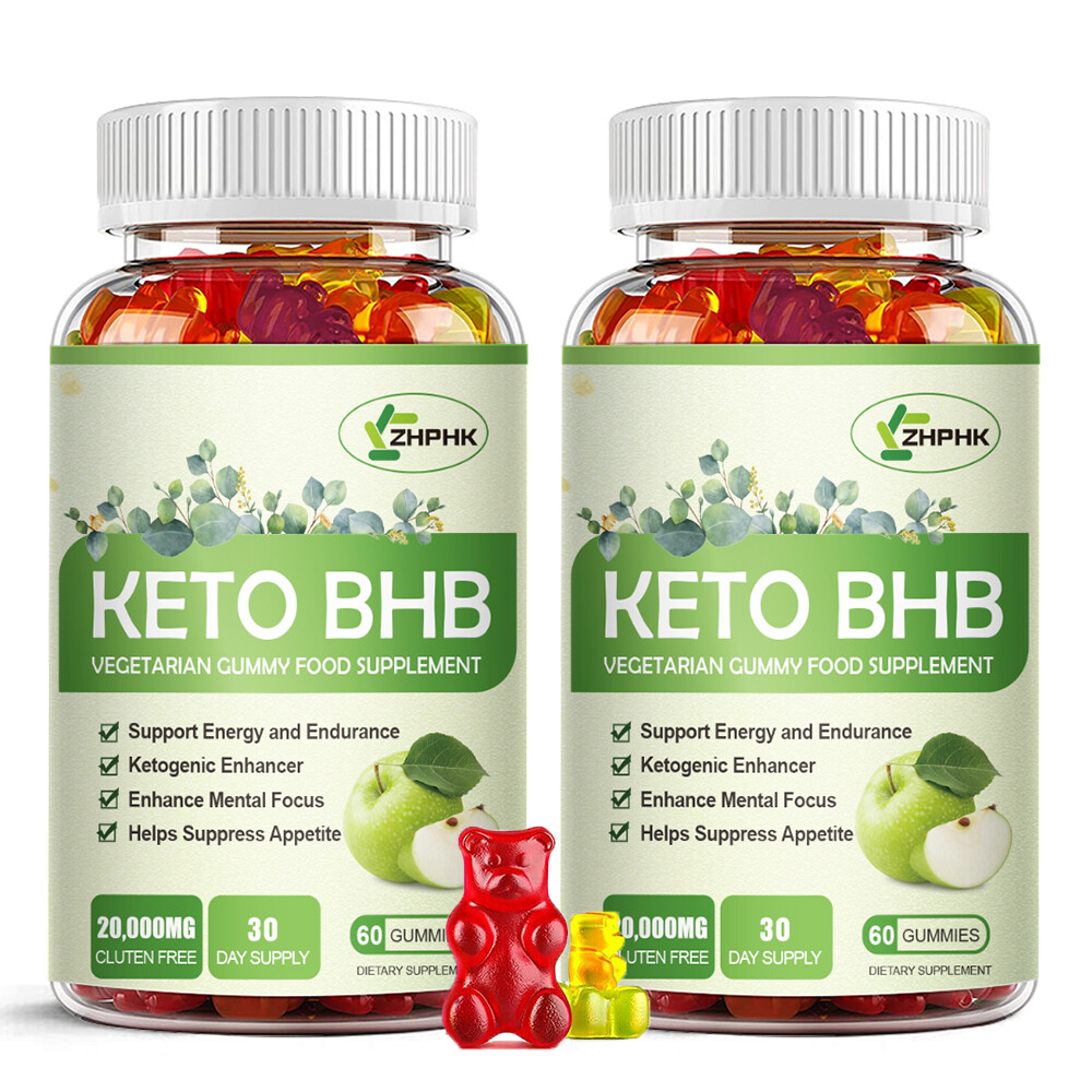 Ketone ACV BHB Gummies Keto Bod Weight Loss Fat Burn Detox Supplement 60 Gummies