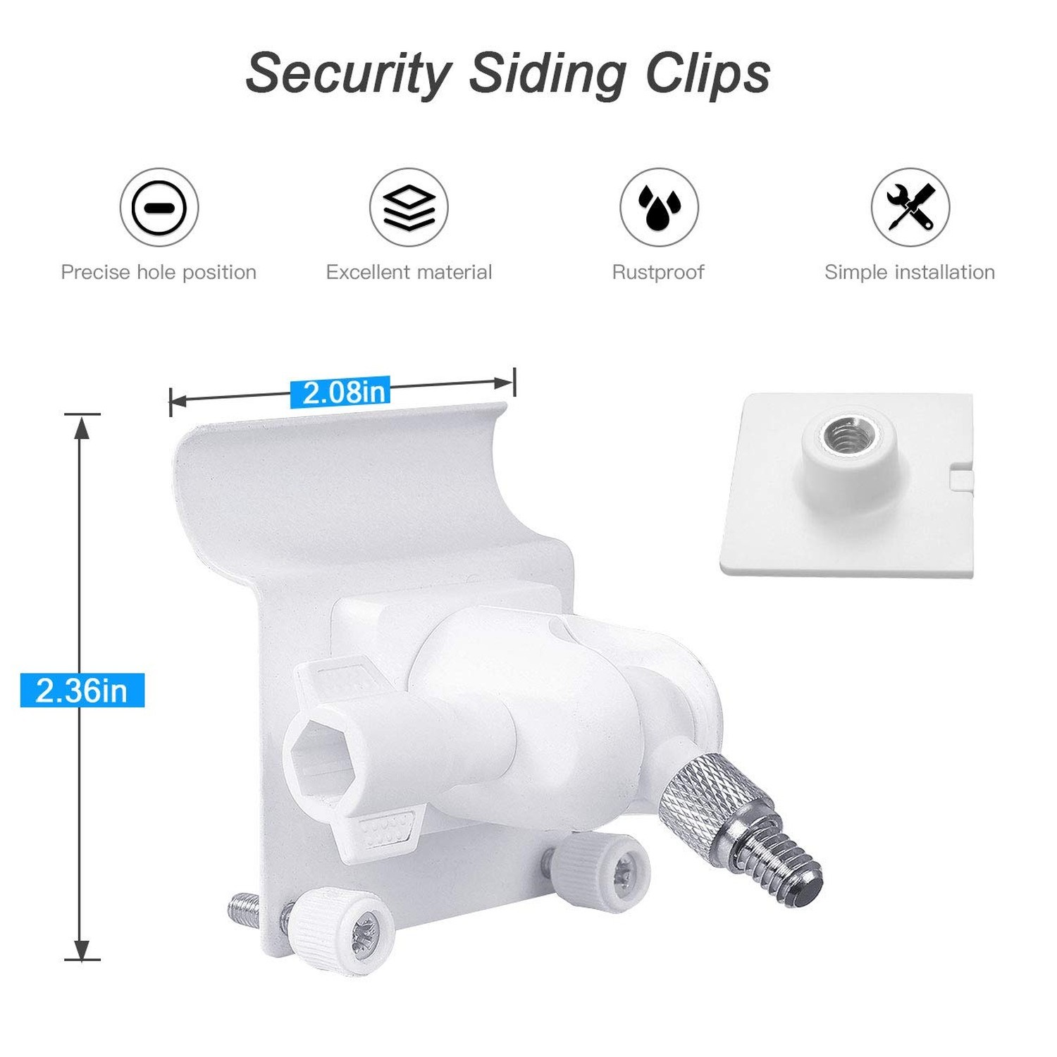 HOLACA Vinyl Siding Hooks Mount for Ring Solar Panel,Universal Solar Panel Si...