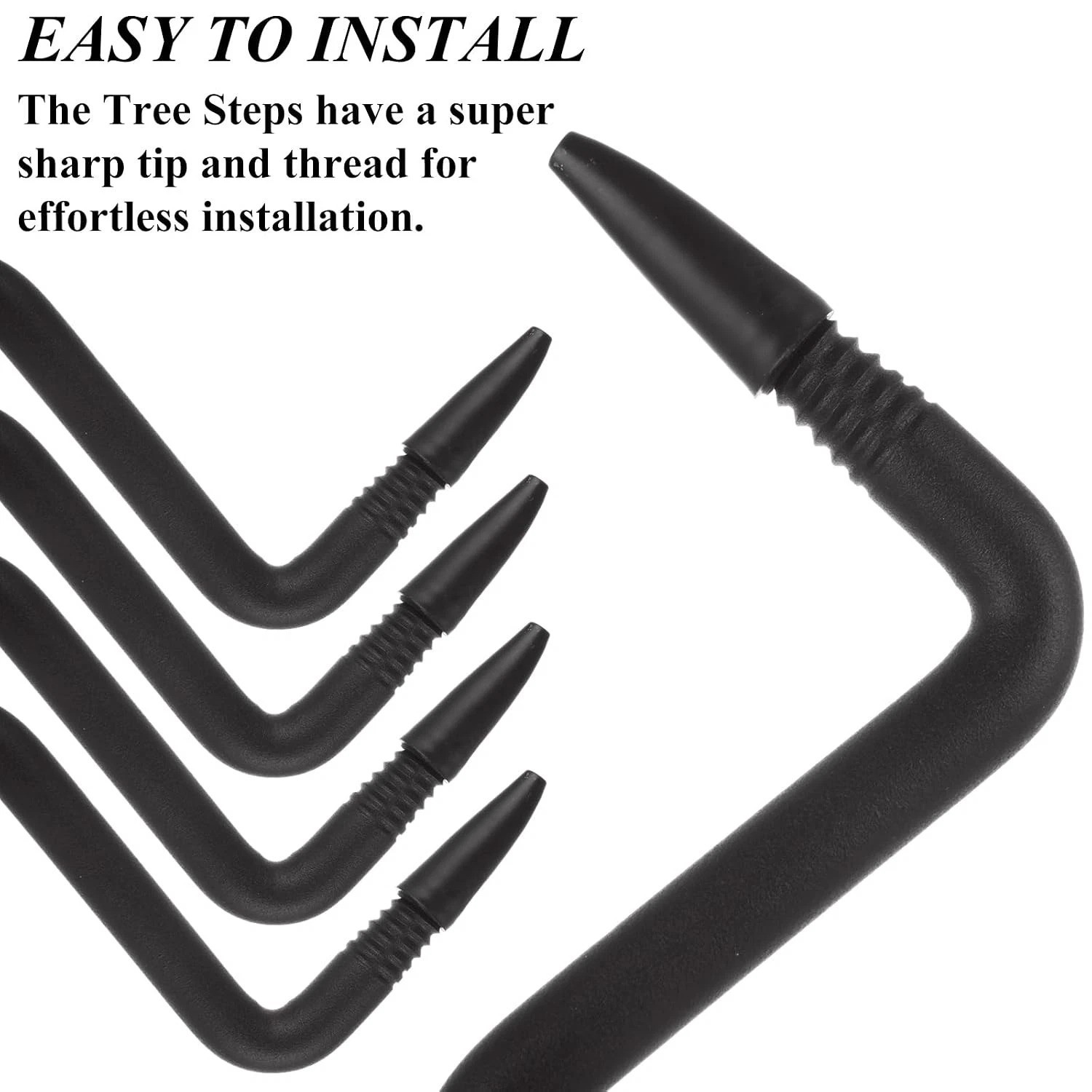 12 Pack Screw in Tree Steps for Hunting 5 Inch Tree Steps for Climbing, Tree Cli