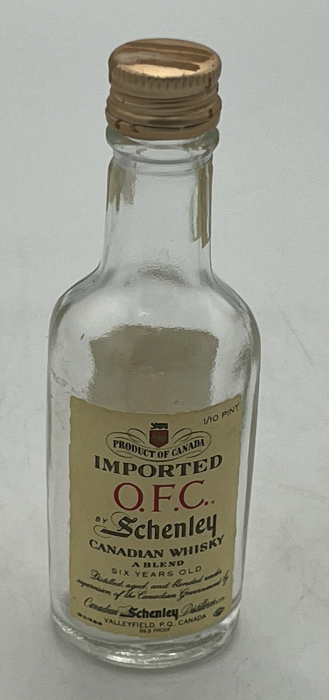 Bottled Especially for American Airlines O.F.C. Schenley Whisky Empty