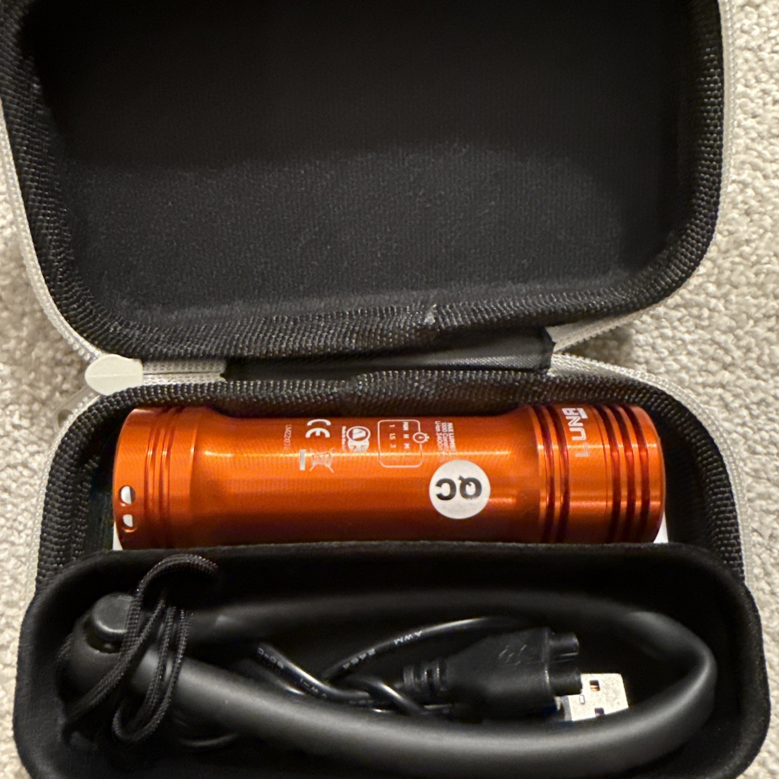 Apeks luna mini dive light Orange