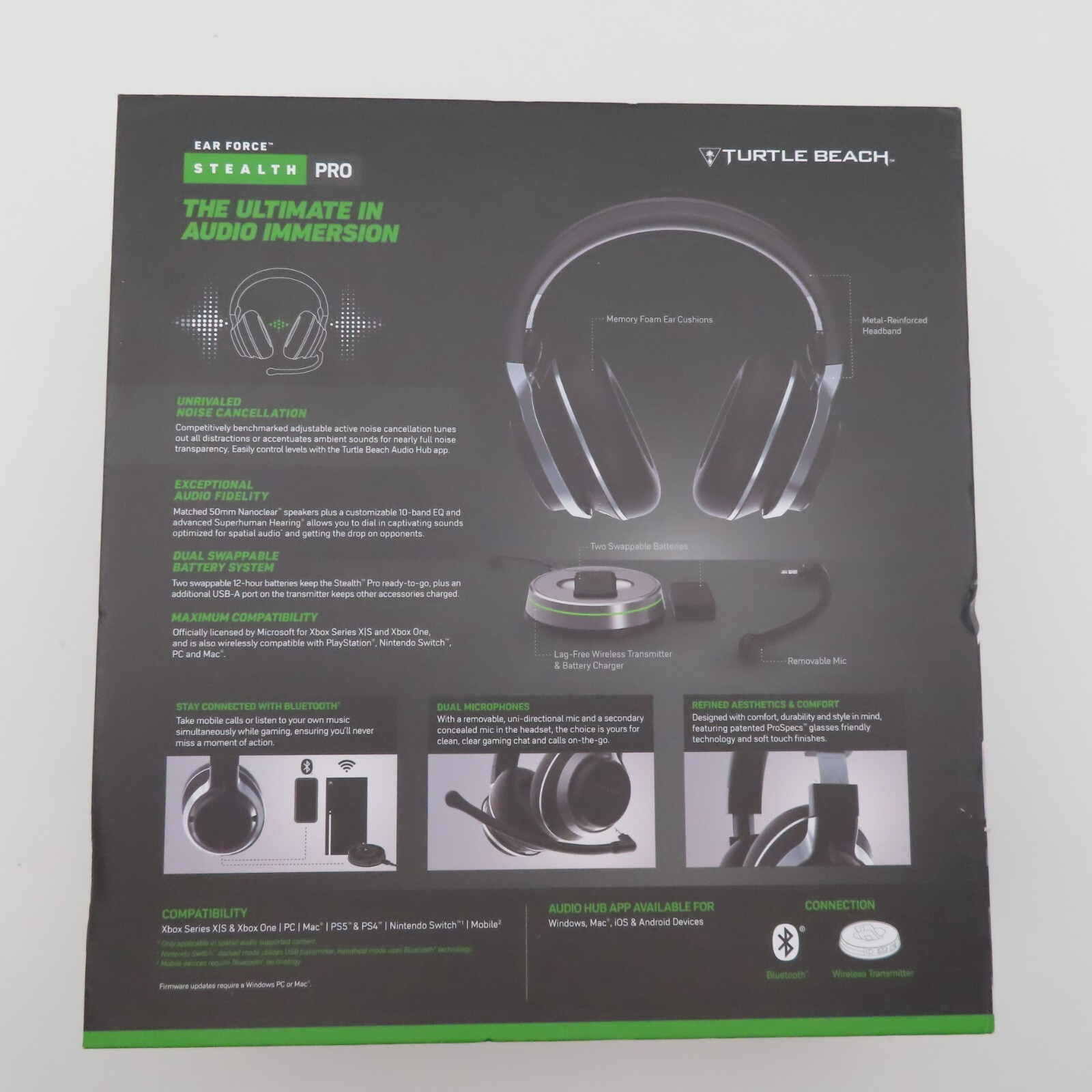 Turtle Beach Stealth Pro Bluetooth Wireless Gaming Headset for Xbox