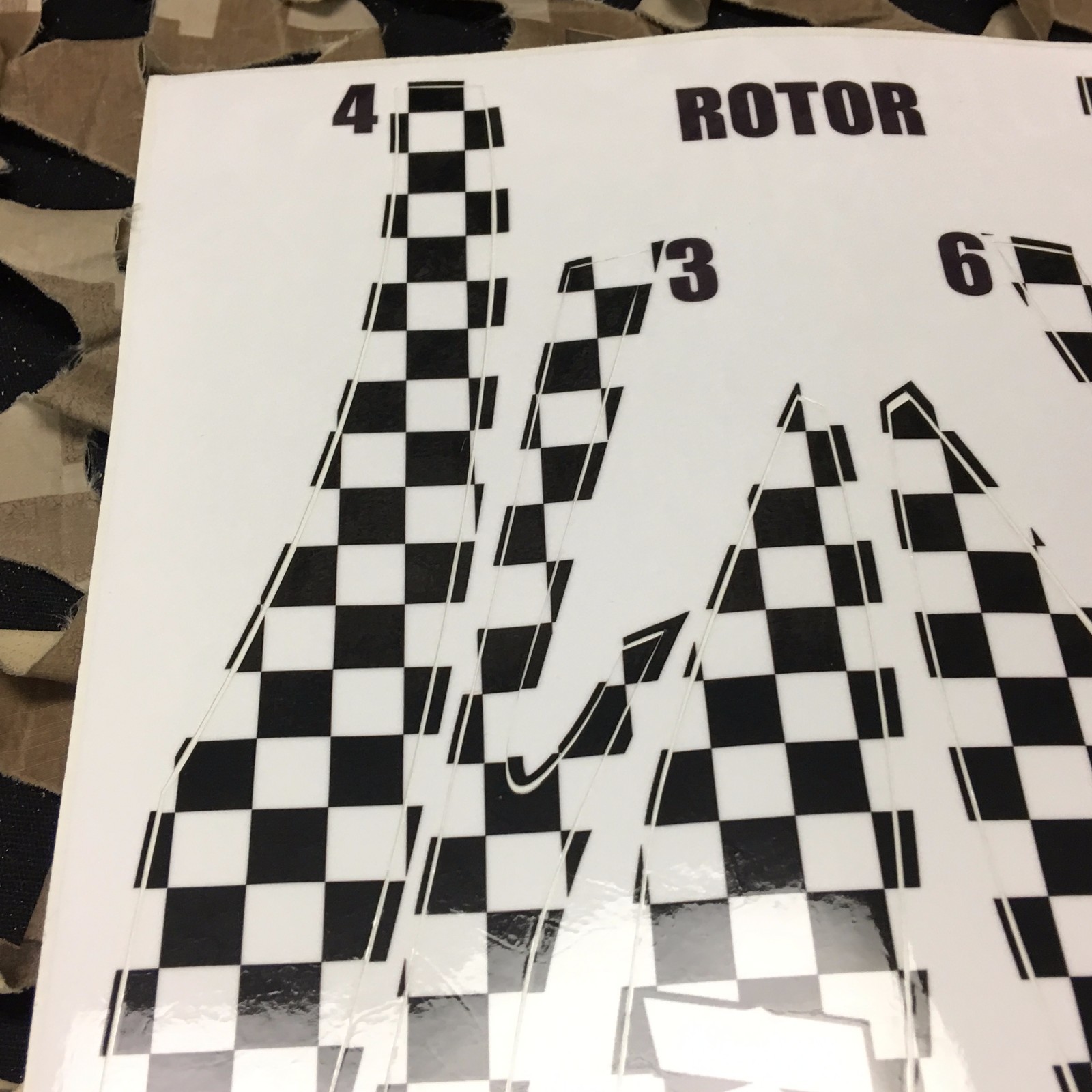 NEW KM Paintball Rotor Loader Wrap - KM Checkers Black