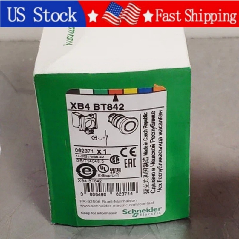 XB4BT842 1PCS New Schneider XB4BT842 Emergency Stop Button Switch US Sotck
