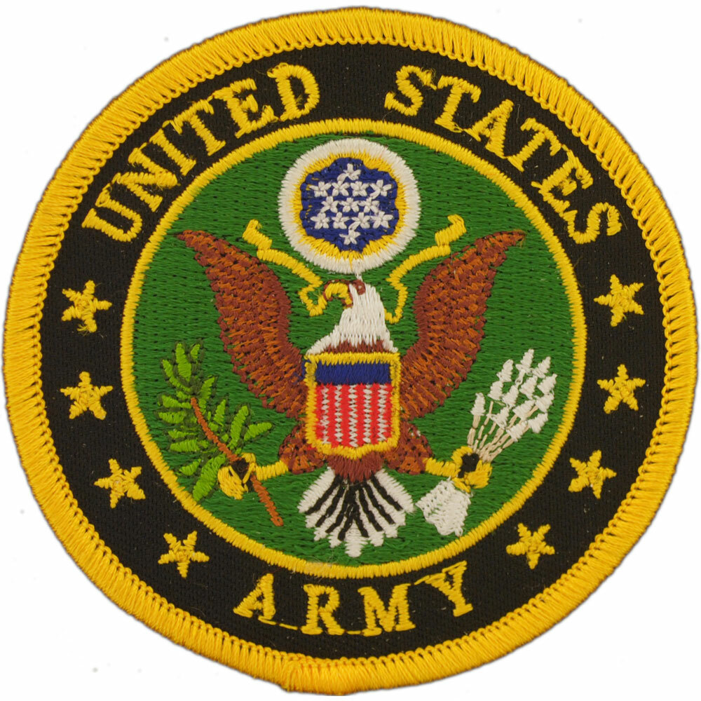 ARMY SYMBOL (3) Embroidered Shoulder Patch 3-1/6" (0003)
