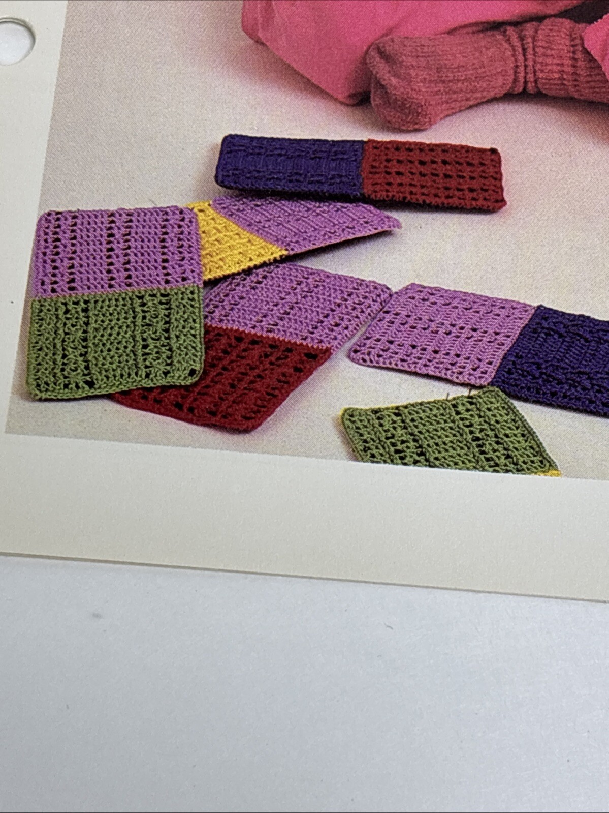 Dominoes Toy Game Crochet Pattern Card Marshall Cavendish