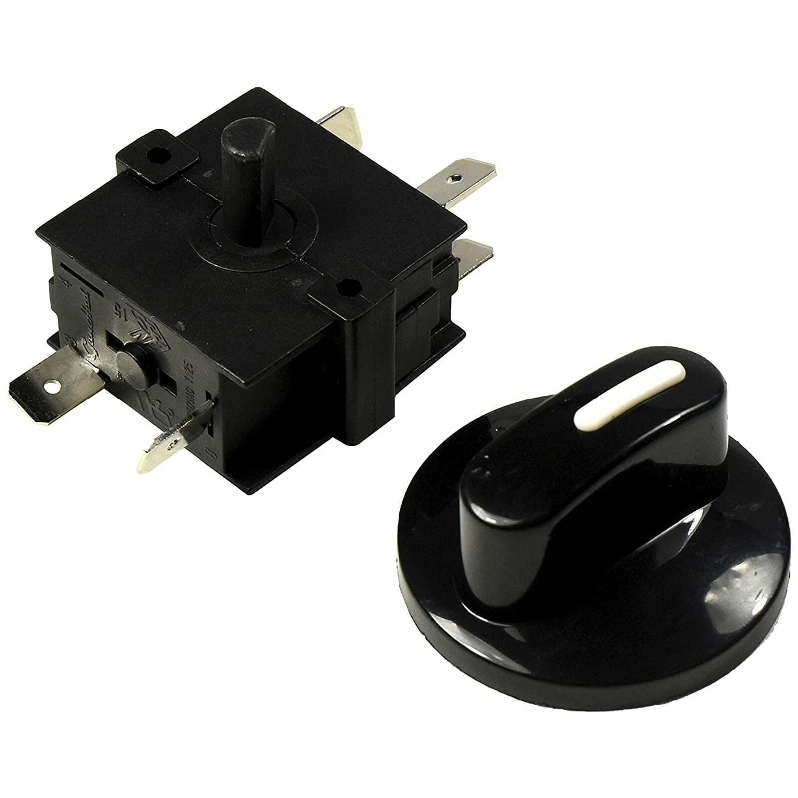 HQRP HeavyDuty Rotary Switch 4-Position 3-Speed 120-250V 15A Fan Heater Selector