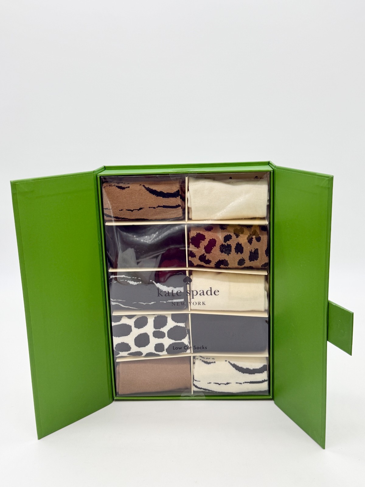 Kate Spade Gift Socks- 10 Pairs; Animal Print Socks; Kate Spade Gift For Friend