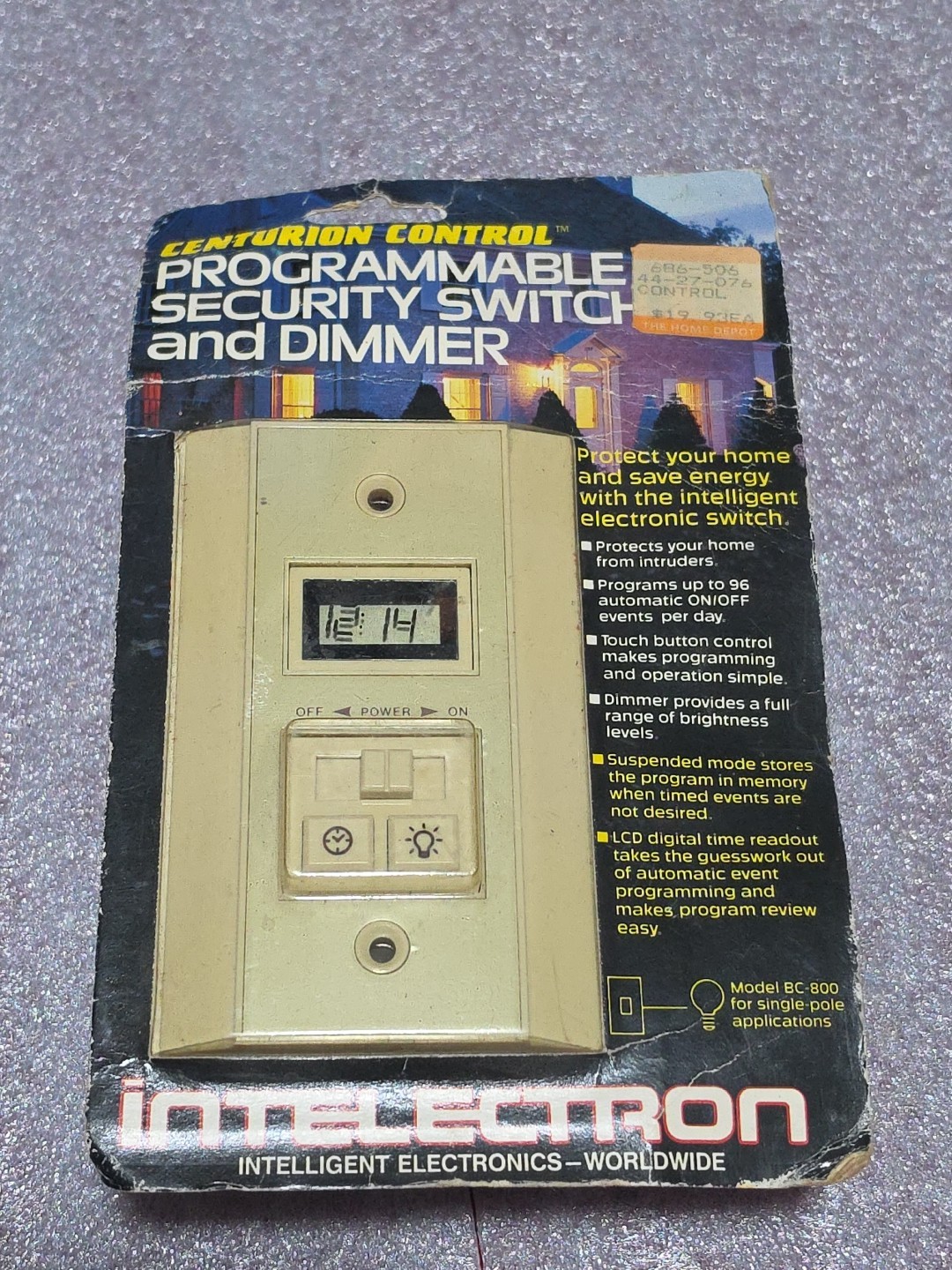 Centurion Control BC800/BC800-3 Programmable Dimmer Security Timer